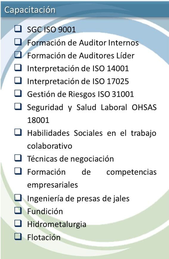 Servicios de Capacitación